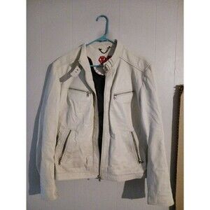 Love Your Body Cream Colored Womens Biker/Moto Style Jacket Size 3 XXL